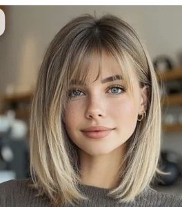 مدل باب چتری برای صورت کشیده زنانه
